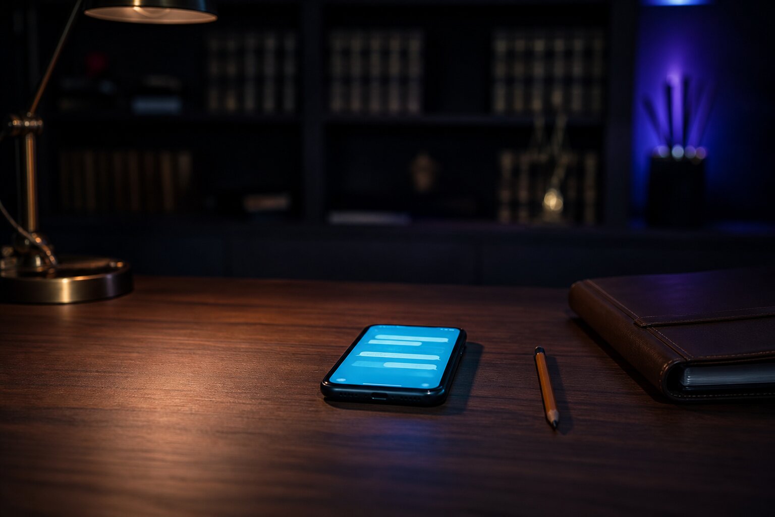 Phone screen showing a Telegram chat with an AI assistant